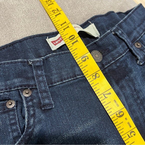 Levi’s 511 Slim High Waist Straight Leg Blue Denim Jeans Women’s Size 16 - Picture 10 of 13